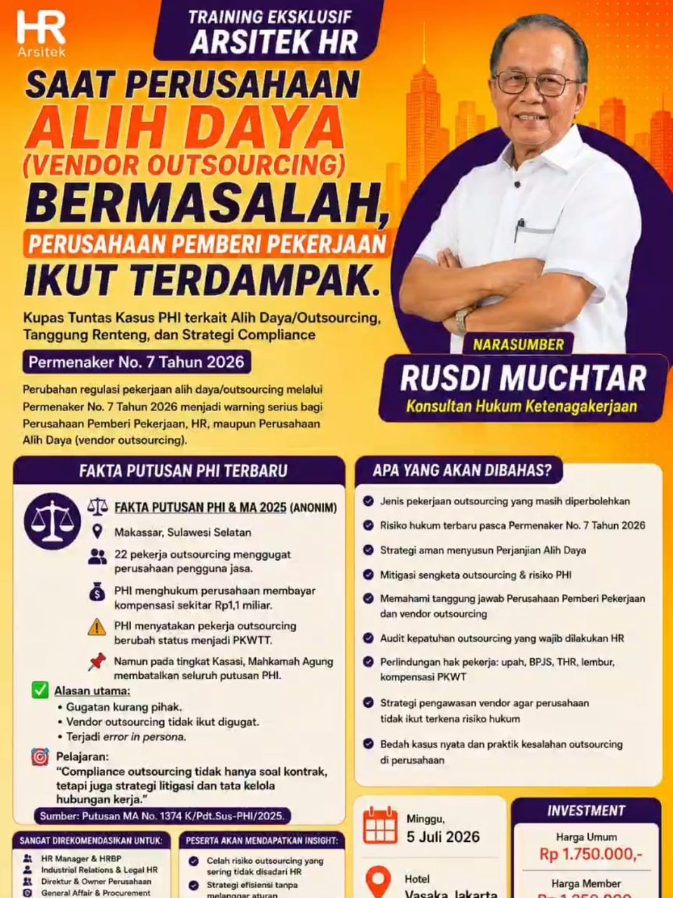 Kupas Tuntas Kasus PHI Outsourcing, Tanggung Renteng Dan Strategi Compliance